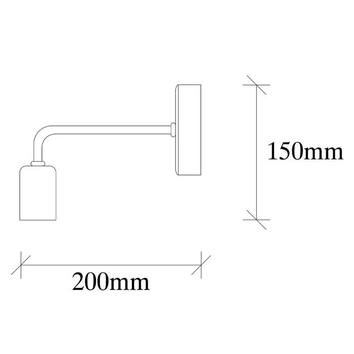Opviq Denge - 3434 Lámpara de pared de hierro negra Opviq Denge - 3434 Lámpara de pared de hierro negra